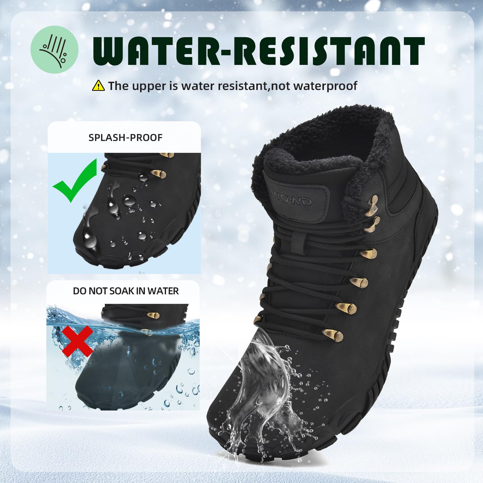 ZDQ Stivali Donna Uomo Invernali Caldo Scarpe da Neve Moda Antiscivolo Stivaletti