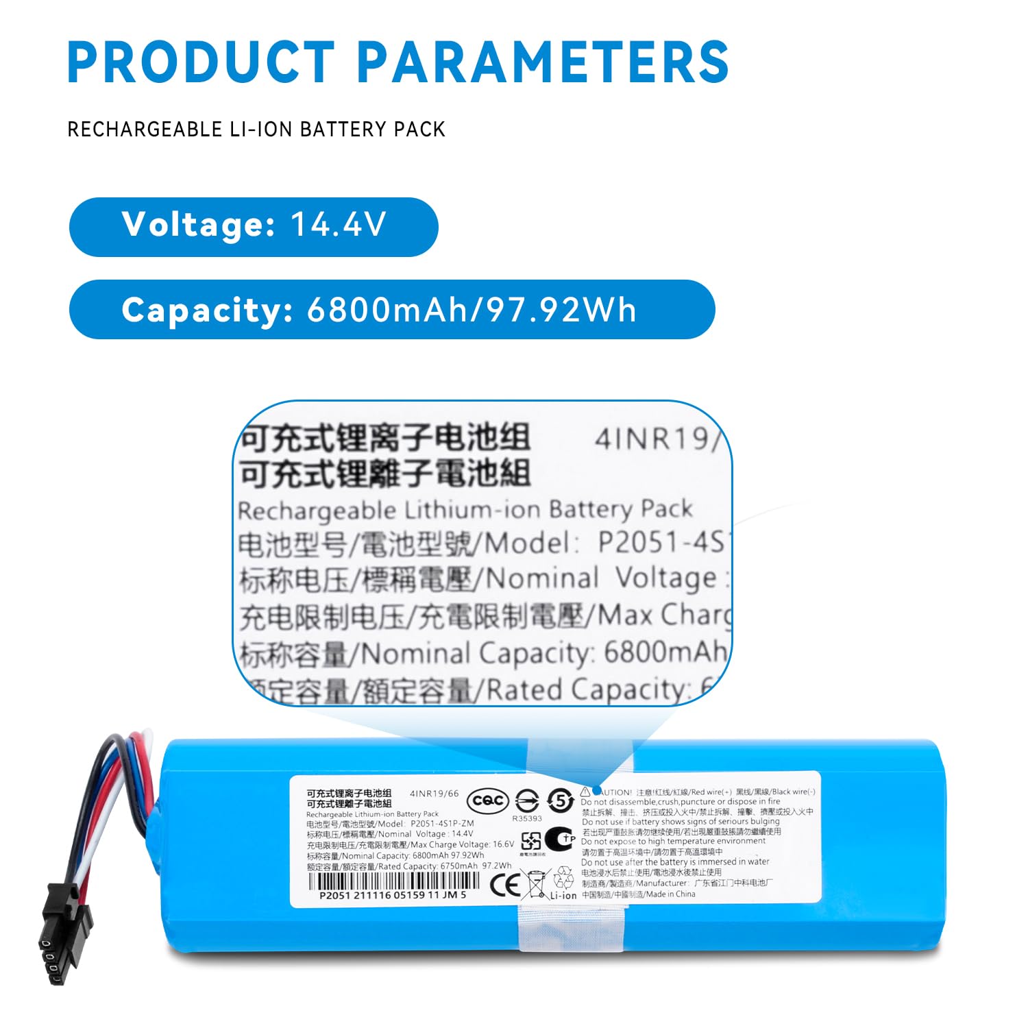 Amazon.com: 6800mAh Vacuum Battery Replacement for Eufy RoboVac