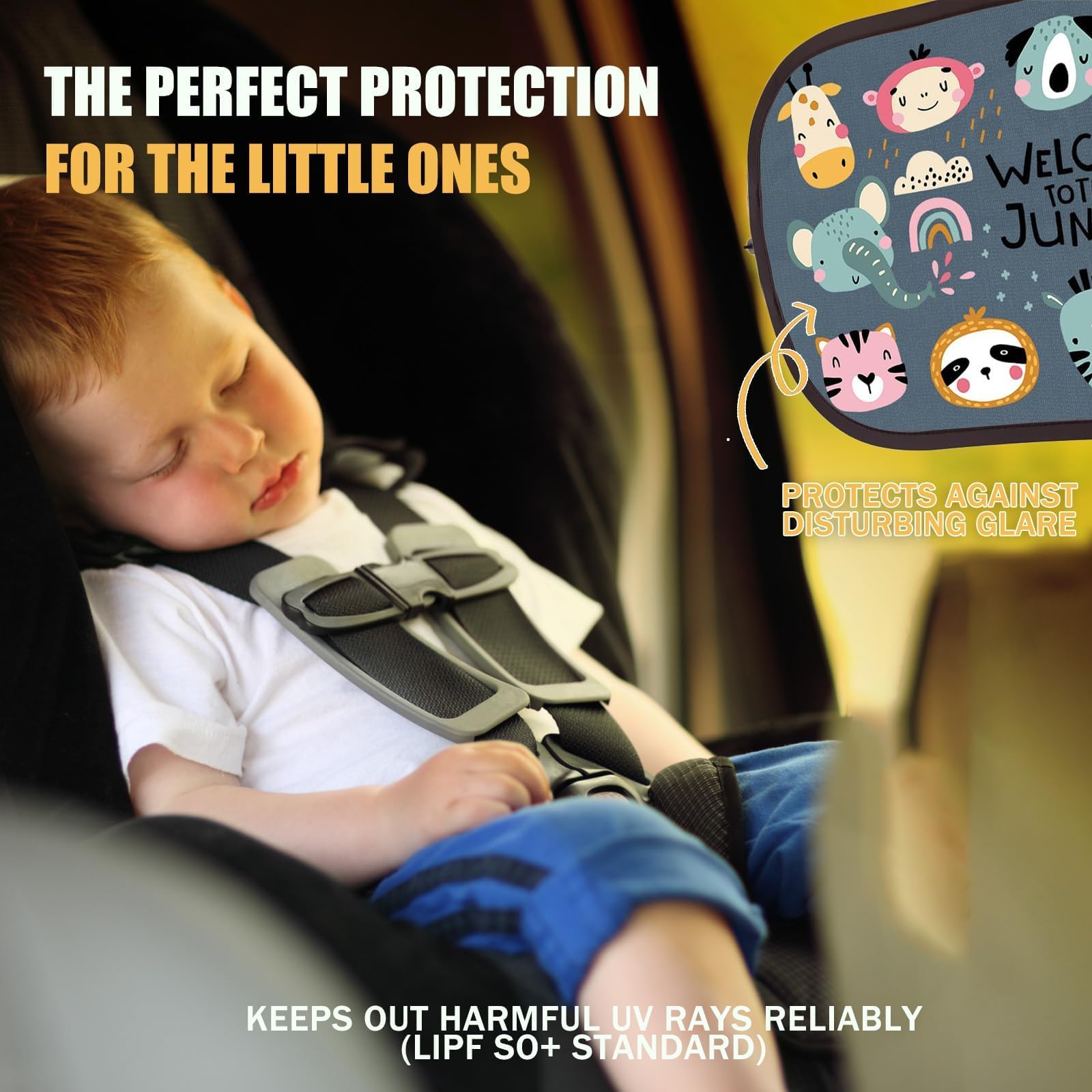 Car Window Shades for Baby Car Window Shades for Baby with Certified UV Protection with UV Protection Sun Shades for Kids Optimal Darkness/Universal - Image 2