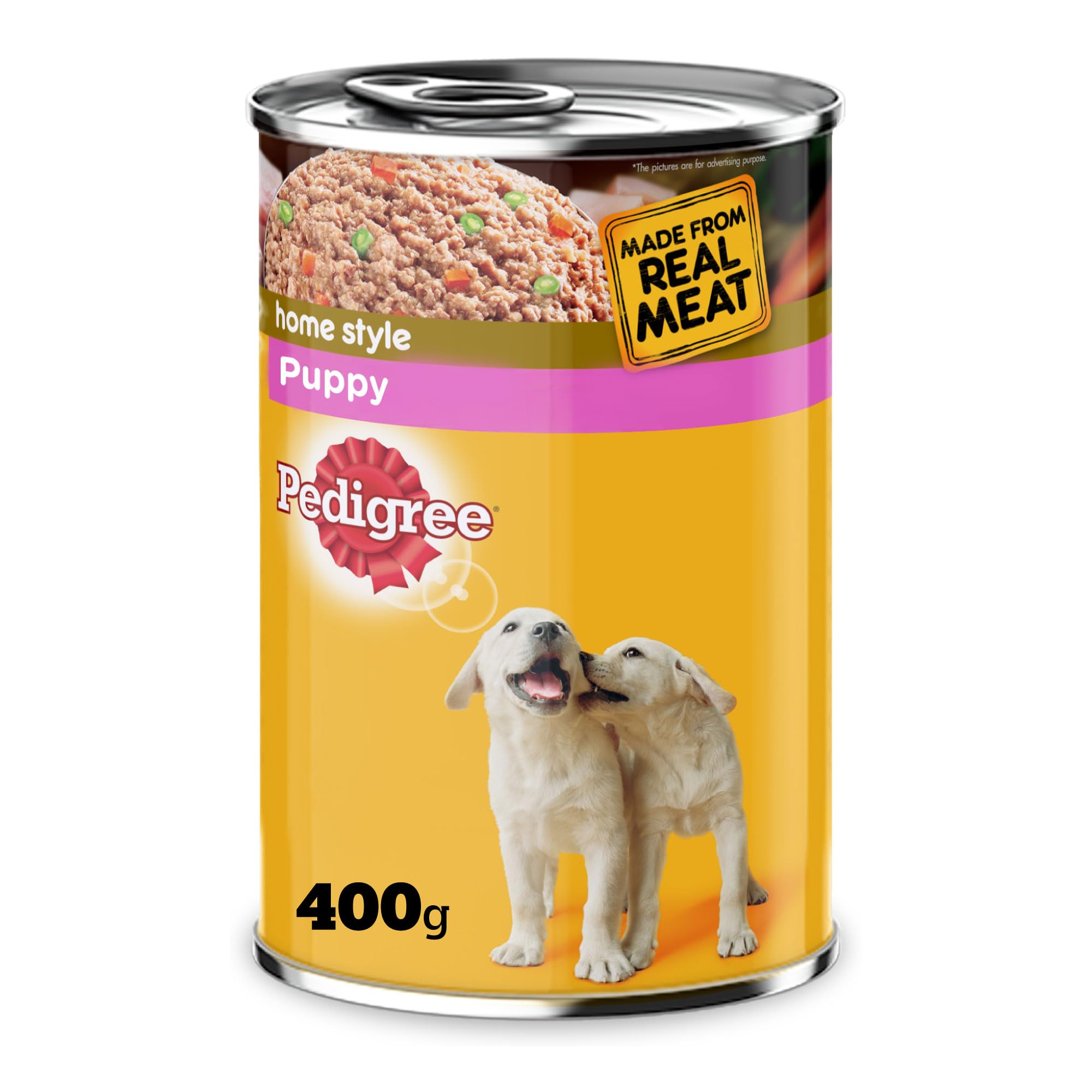 Pedigree Wet Food, Puppy Dog Food Wet, Chicken & Vegetables 400g, Complete & Balanced Dog Wet Food For Puppy Dogs