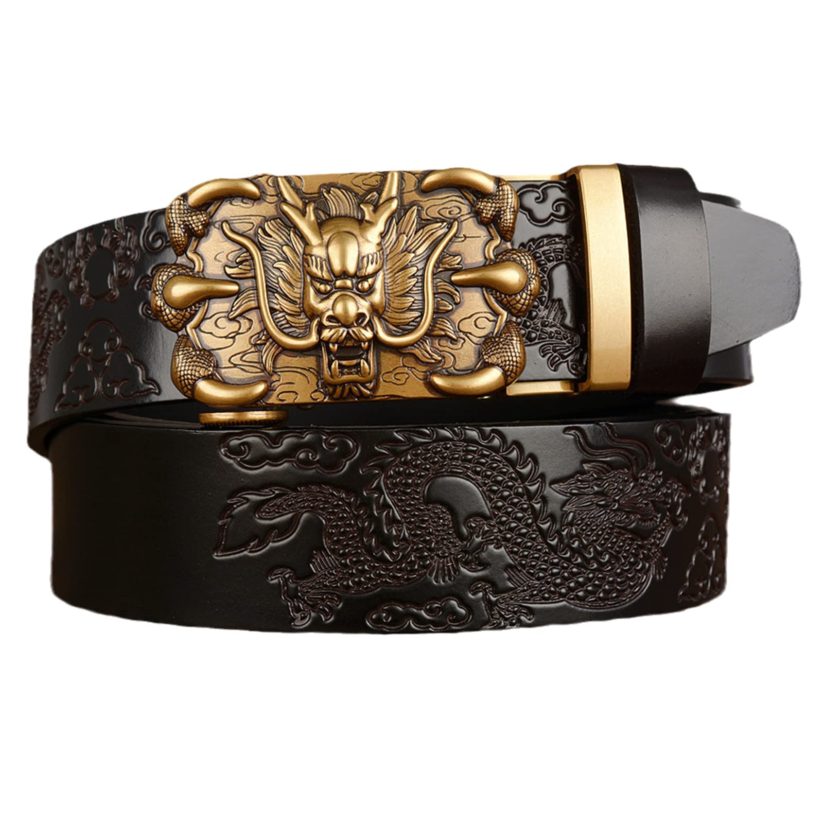 Amazon.com: YOPADO Dragon Engraved Embossed Western Black 