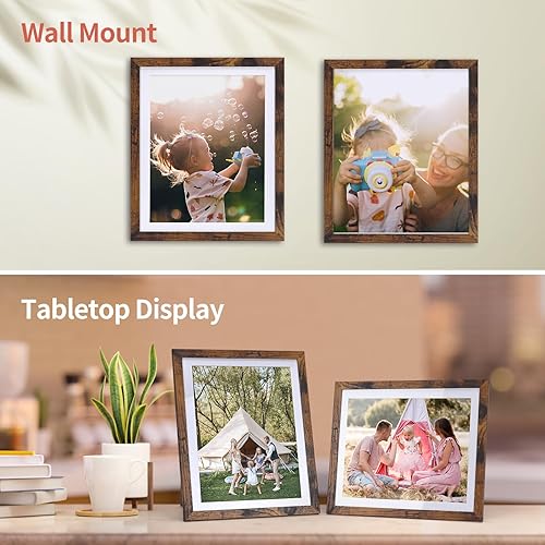 Miniatura 6 de Paquete de 15 portarretratos de 8 x 10 pulgadas, para fotos de 8 x 10 pulgadas con paspartú o de 9 x 11 pulgadas sin paspartú, marcos de fotos