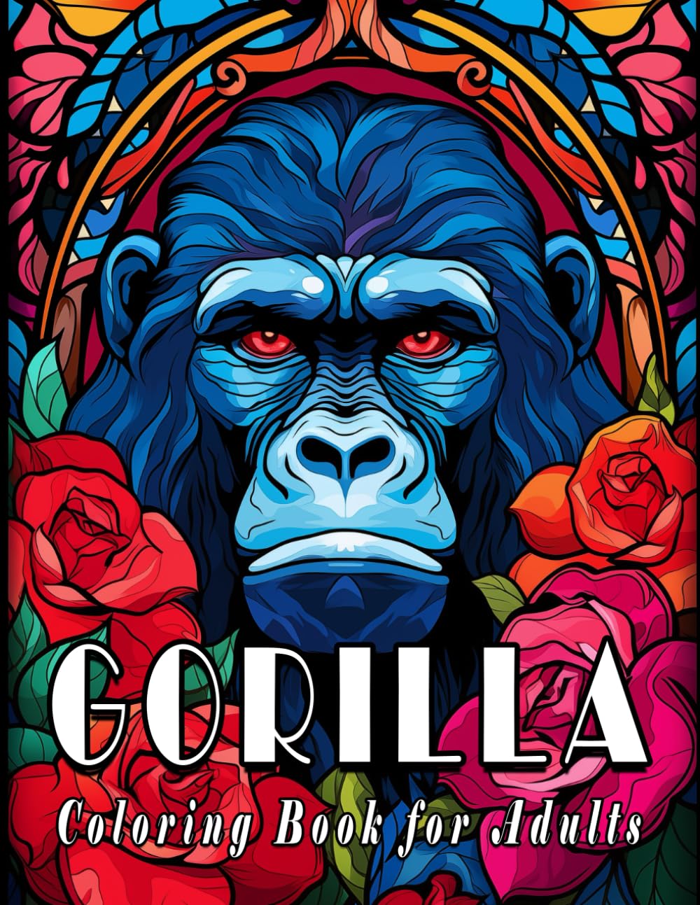 Gorilla Coloring Book for Adults: Beautifully Crafted Designs of Gorillas for Relaxation and Creativity