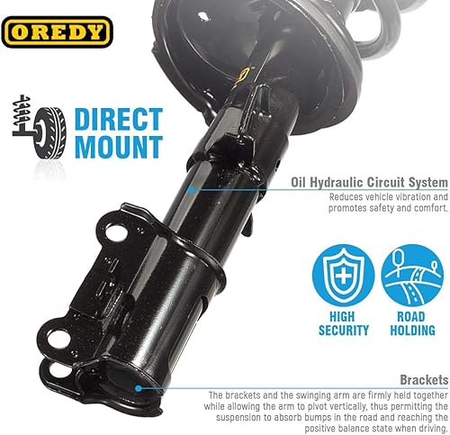 Miniatura 4 de OREDY Puntales delanteros con montaje de resorte helicoidal de repuesto para Volvo XC90 - 11485 11486 2003 - 2013