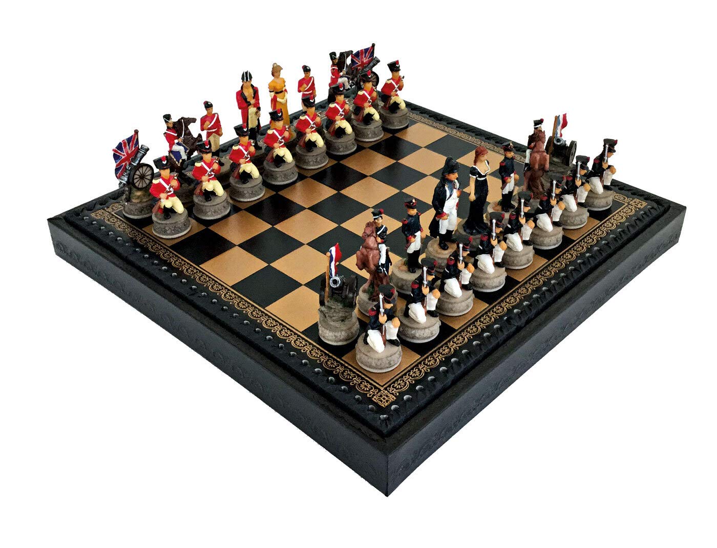 Jeu d'échecs Waterloo avec backgammon et dames pour des soirées conviviales en famille