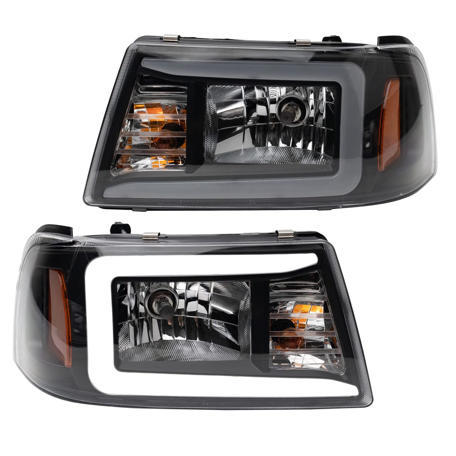 TRQ Performance LED C Ring Headlight & Corner Light Set for 01-11 Ford Ranger