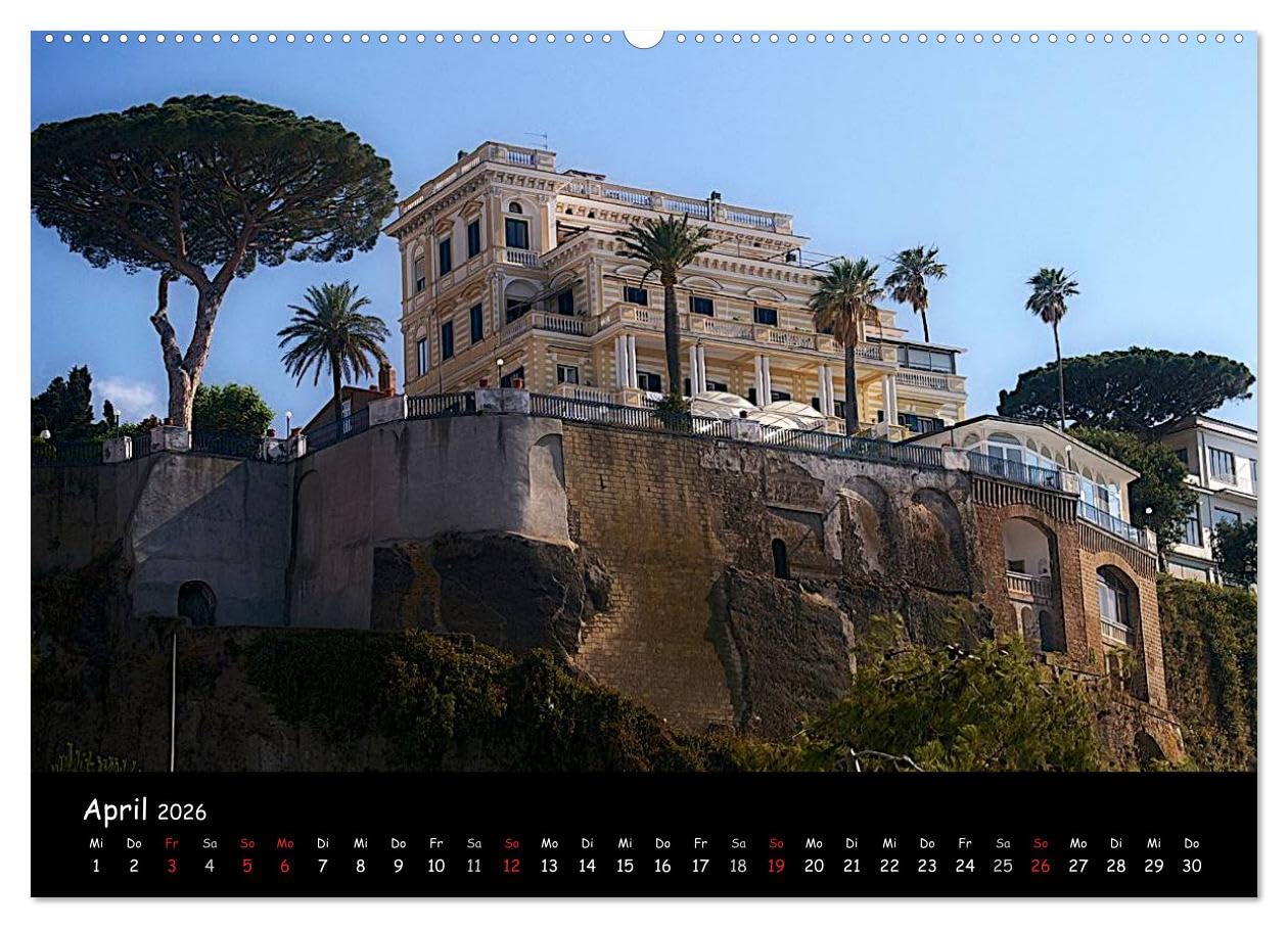 Amalfiküste 2026 (Wandkalender 2026 DIN A2 quer), CALVENDO Monatskalender: Amalfi, Sorrent, Positano - Italien von der schönsten Seite (CALVENDO Orte)