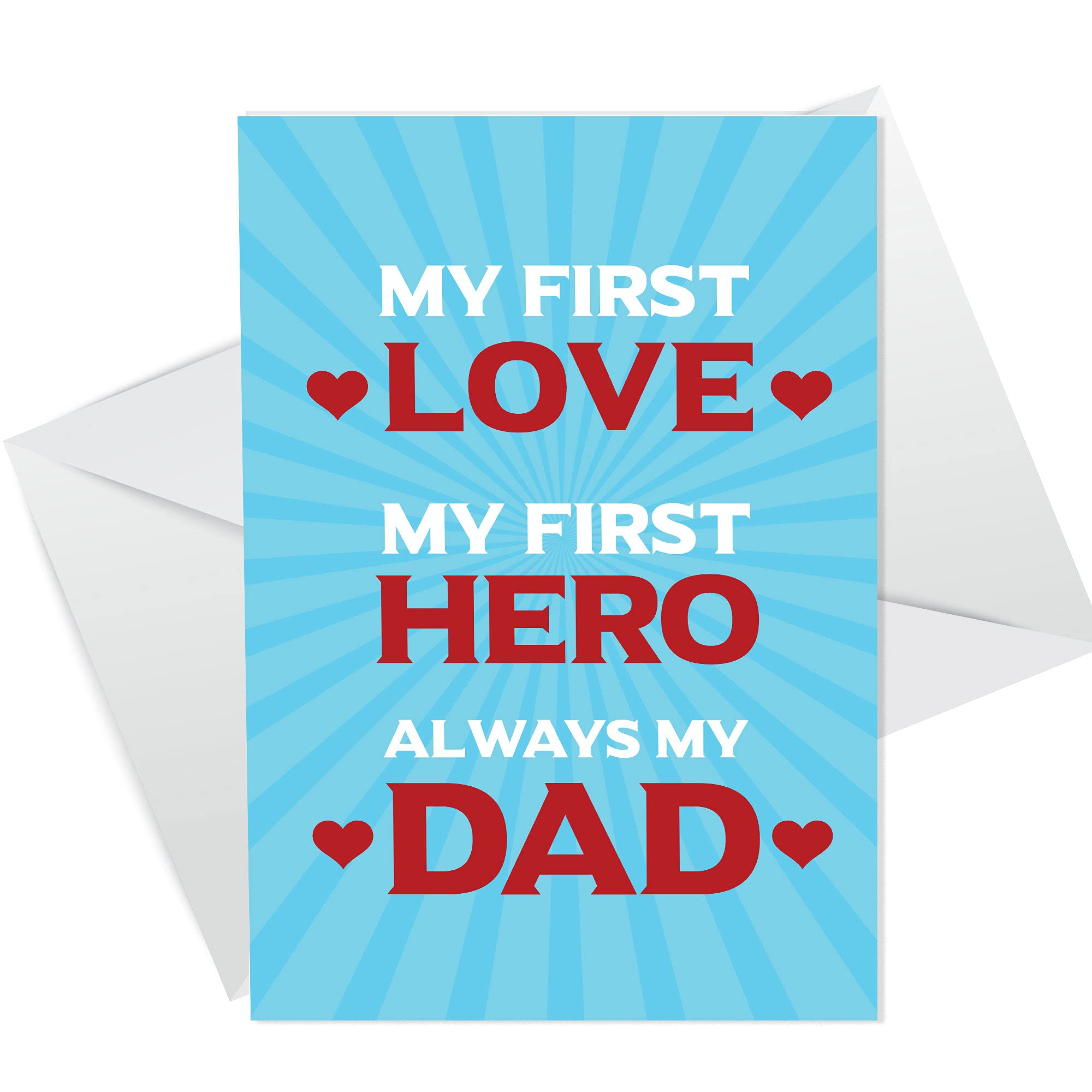 Dad Daddy Card For Fathers Day Birthday Cute A6 Card From Daughter Son