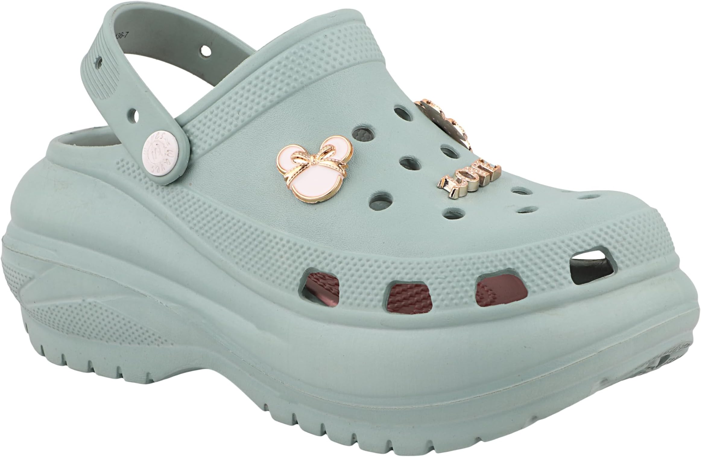 Bella Charm Women’s Stylish Platform Clogs | Embellished Upper | Comfortable Sandals