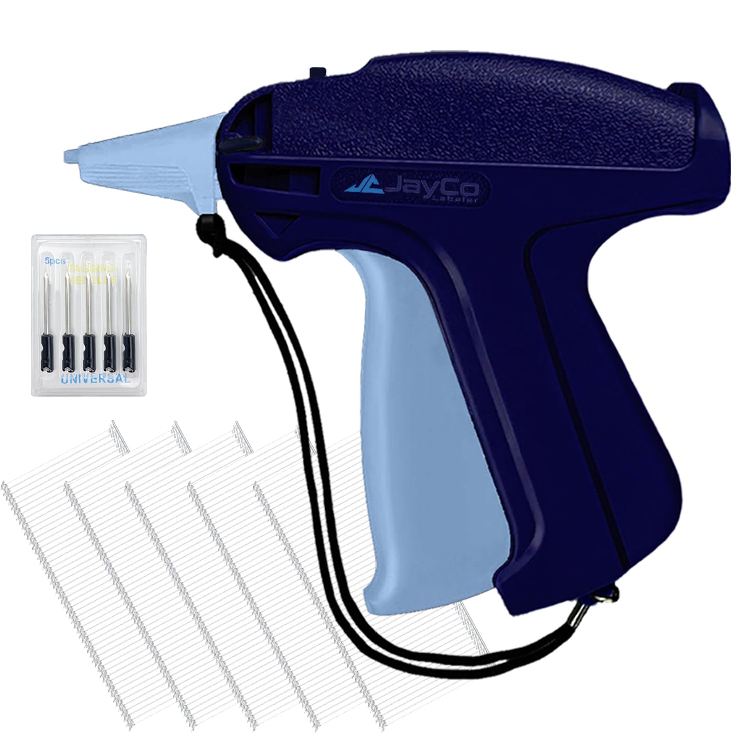 JayCo Standard Tagging Gun (Not Stitch Gun) Kit – Includes Standard Price Tag Attacher Gun, 6 Steel Needles, 1000 pcs 2" Barbs & 200 pcs White Price