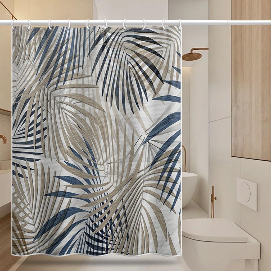 Shower Liner Shower Curtain Shower Curtain Hotel Bathroom Curtain Bathroom Partition Curtain Door Curtain Bathroom Bath Polyester Shower Curtain Suitable for Bathroom (Size : W80xH180cm) ()