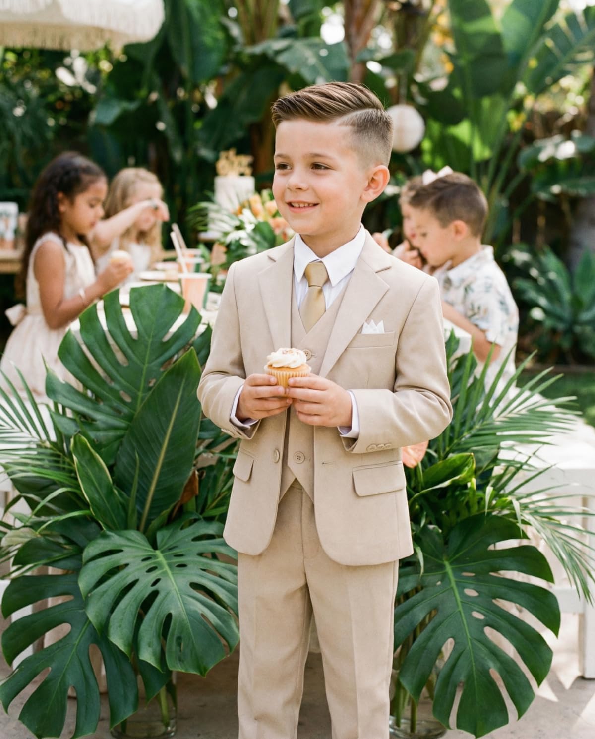 Boys Suits Kids Formal Suit Set Dress Clothes for Boy Wedding Ring Bearer Outfit Communion Easter Tuxedo Suits