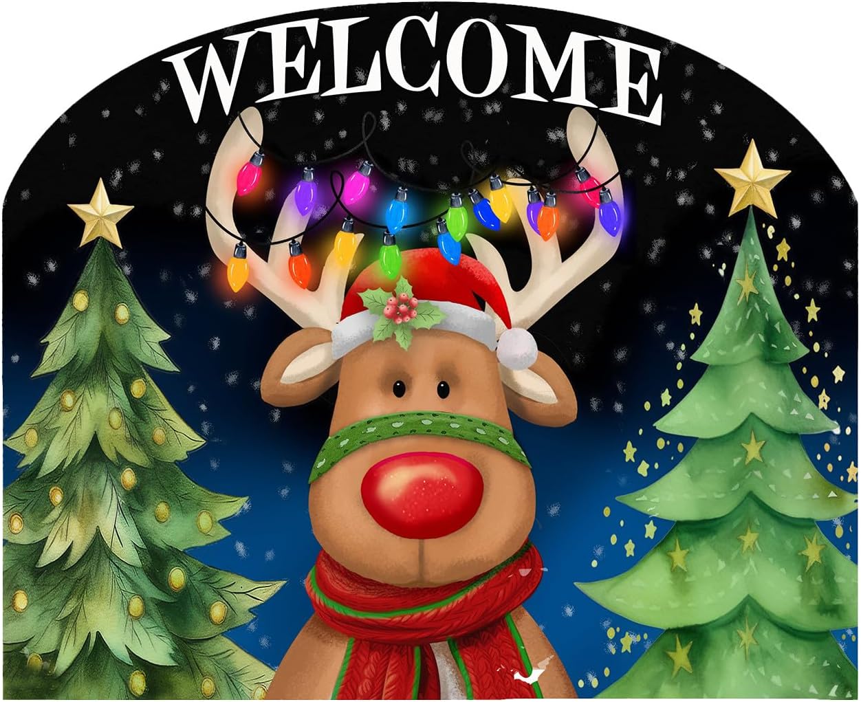 Briarwood Lane Festive Reindeer Acrylic Art Sign