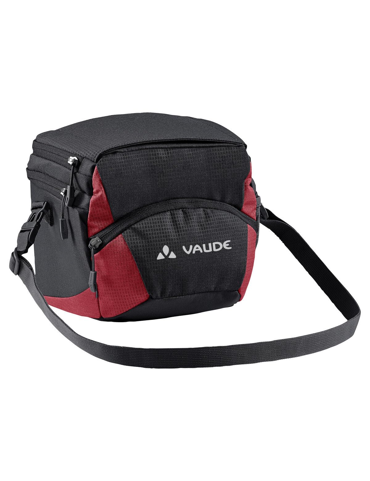 VAUDE Lenkertasche Ontour Box M (Klickfix Ready), 4 Liter, Black/Carmine, Einheitsgröße Sport & Freizeit