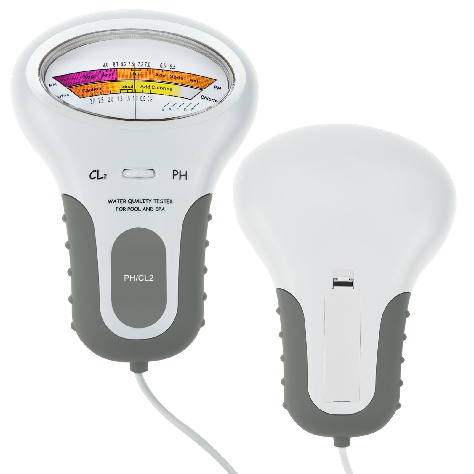 Tragbare 2 in 1 Wasser Qualität PH CL2 Chlor Level Tester Level Meter für Schwimmbad Spa Wasser Qualität Monitor Meter