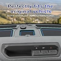 Vista 57 de Auovo Bandeja de cubierta para salpicadero compatible con accesorios Ford Bronco 2021 2022 2023 2024 2025 Compartimentos de silicona antideslizante