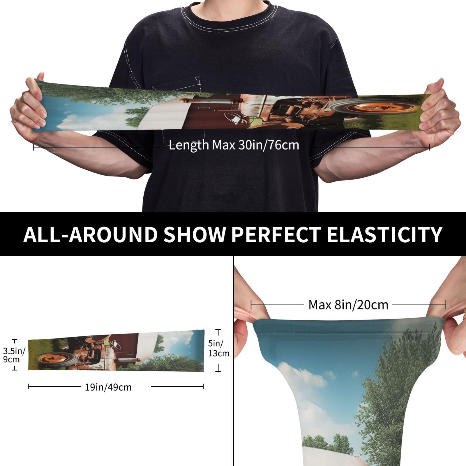 VTCTOASY Arm Sleeves for Men Women UV Sun Protection Sleeves Company Farm Tractor Arm Sleeve Cooling Tattoo Cover