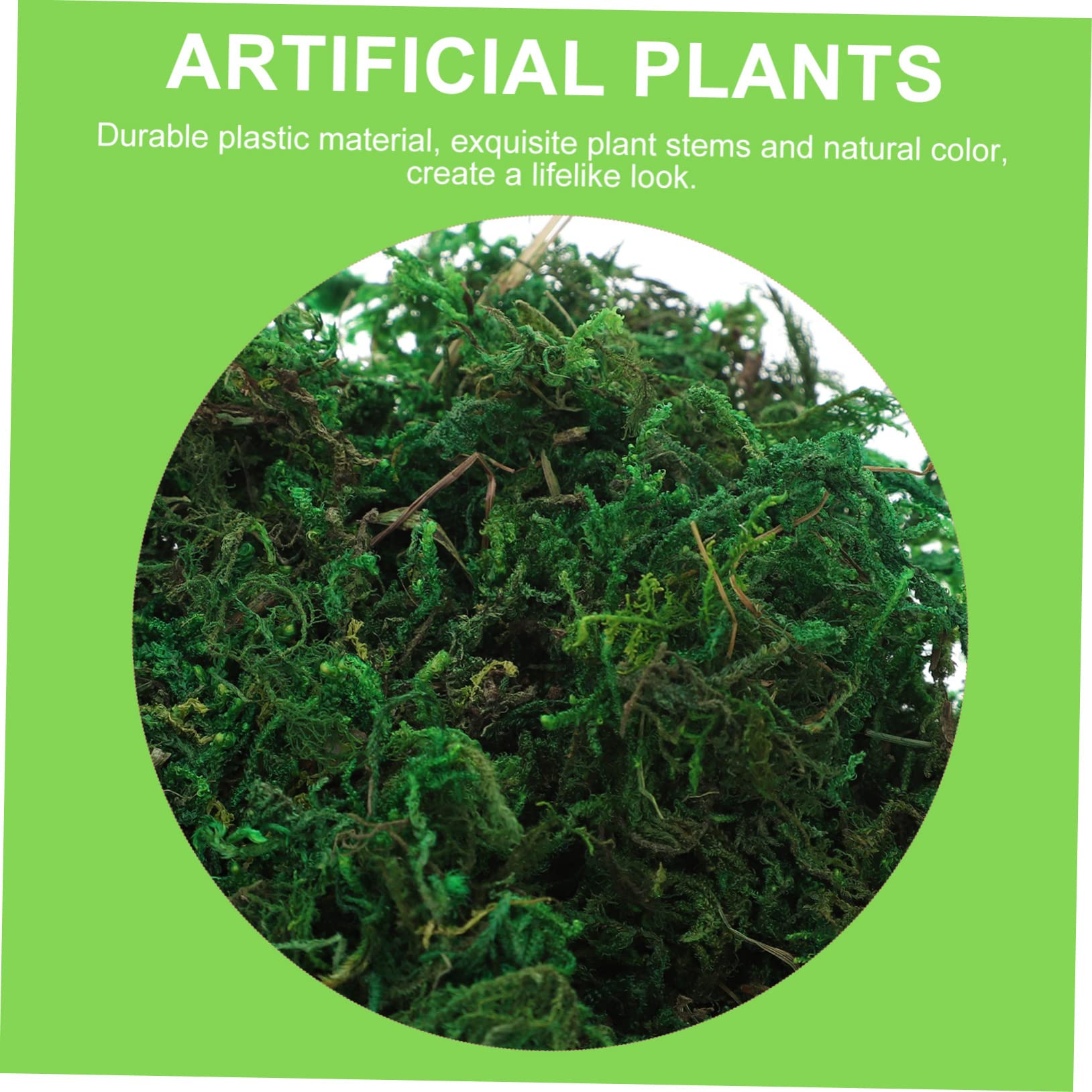 Zerodeko 10pezzi Finto Muschio Verde Artificiale per Decorazione da Giardino e Terrari Confezione da Piante Plastiche Realistiche per Paesaggi e Bonsai