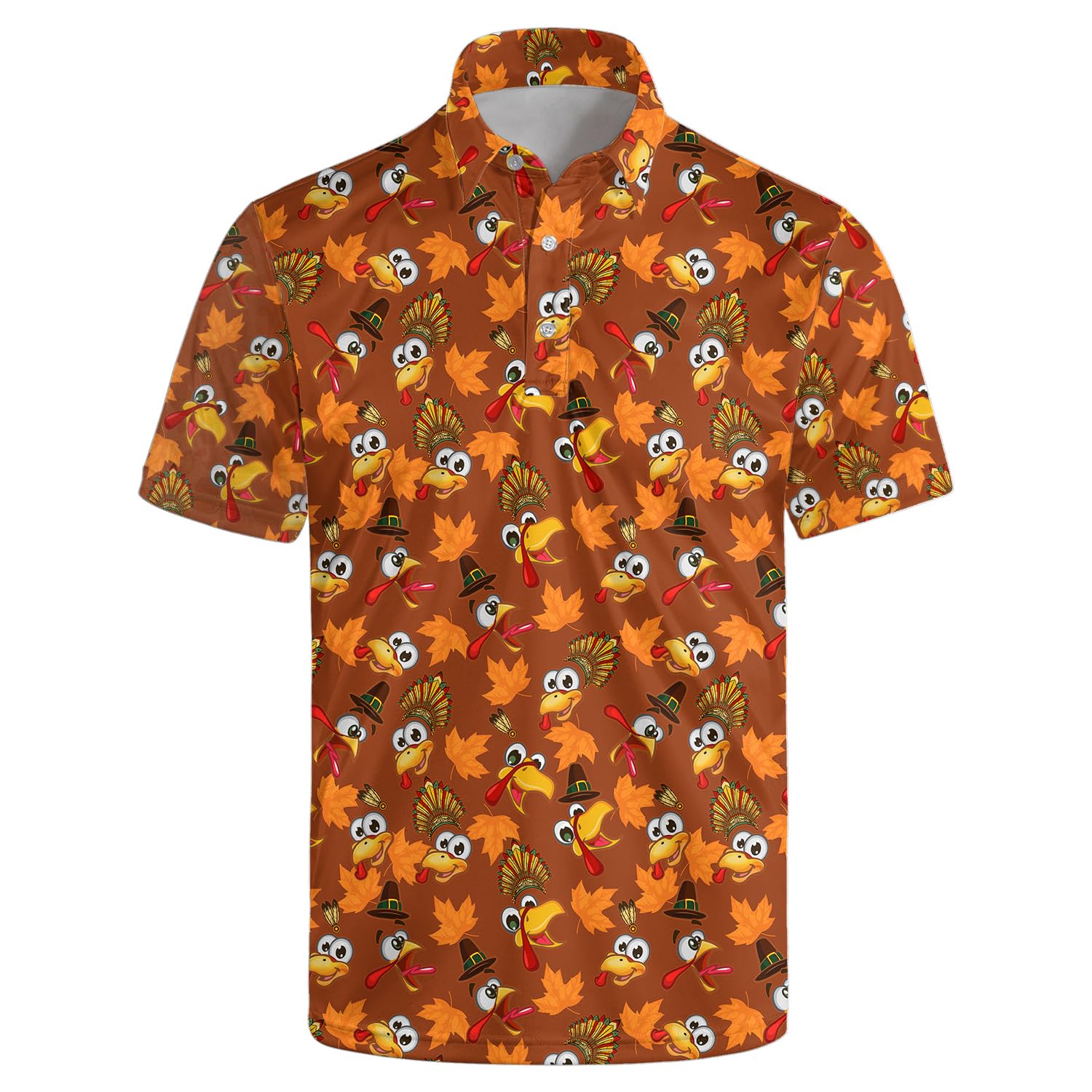 Mens Funny Golf Polo Shirts Short Sleeve Quick Dry Polo Shirts