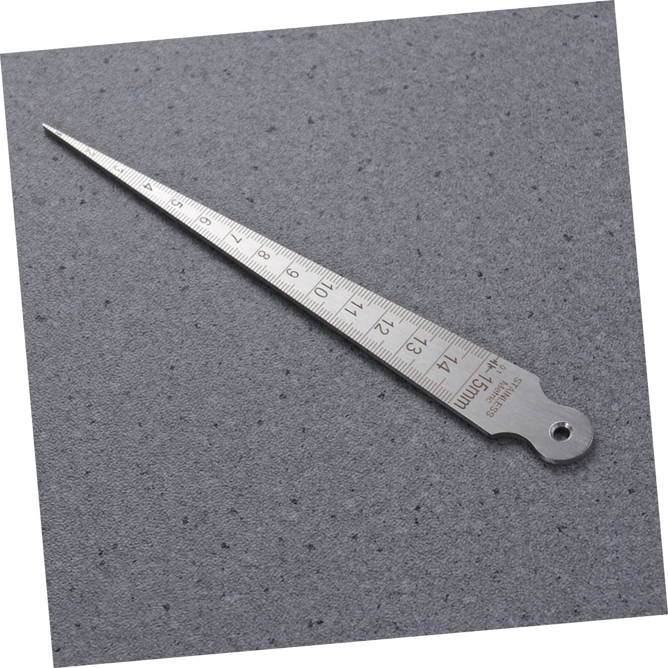 2pcs Stainless Steel Taper Metric Welding Gauge Dual-Sided Welder Inspection Tool Thick Thin Styles for Accurate Measurements