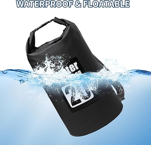 Miniatura 5 de Bolsa seca impermeable, mochila seca enrollable de 10 L, PVC 500D IPX8, bolsa seca flotante para senderismo, kayak, camping