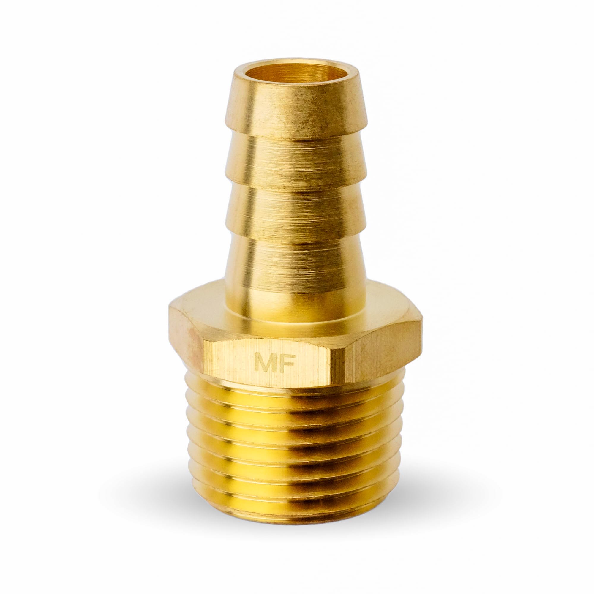 MAACFLOW MAACFLOW Brass 1/2" Male NPT to 1/2" Hose ID Barb Barbed Hose Fitting Adaptor Connector (Pack of 1)
