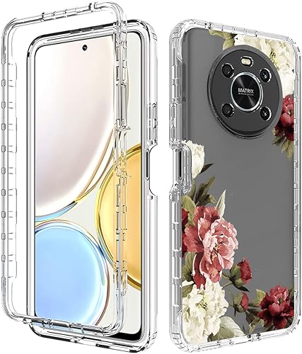 Miniatura 6 de Funda protectora de cuerpo completo para Honor X9 (4G5G)Honor X30Honor Magic4 Lite con protector de pantalla de vidrio templado, bonito patrón