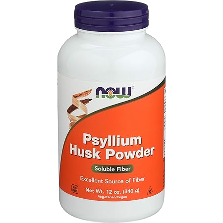 NOW Supplements, Psyllium Husk Powder, Non-GMO Project Verified, Soluble Fiber, 12-Ounce
