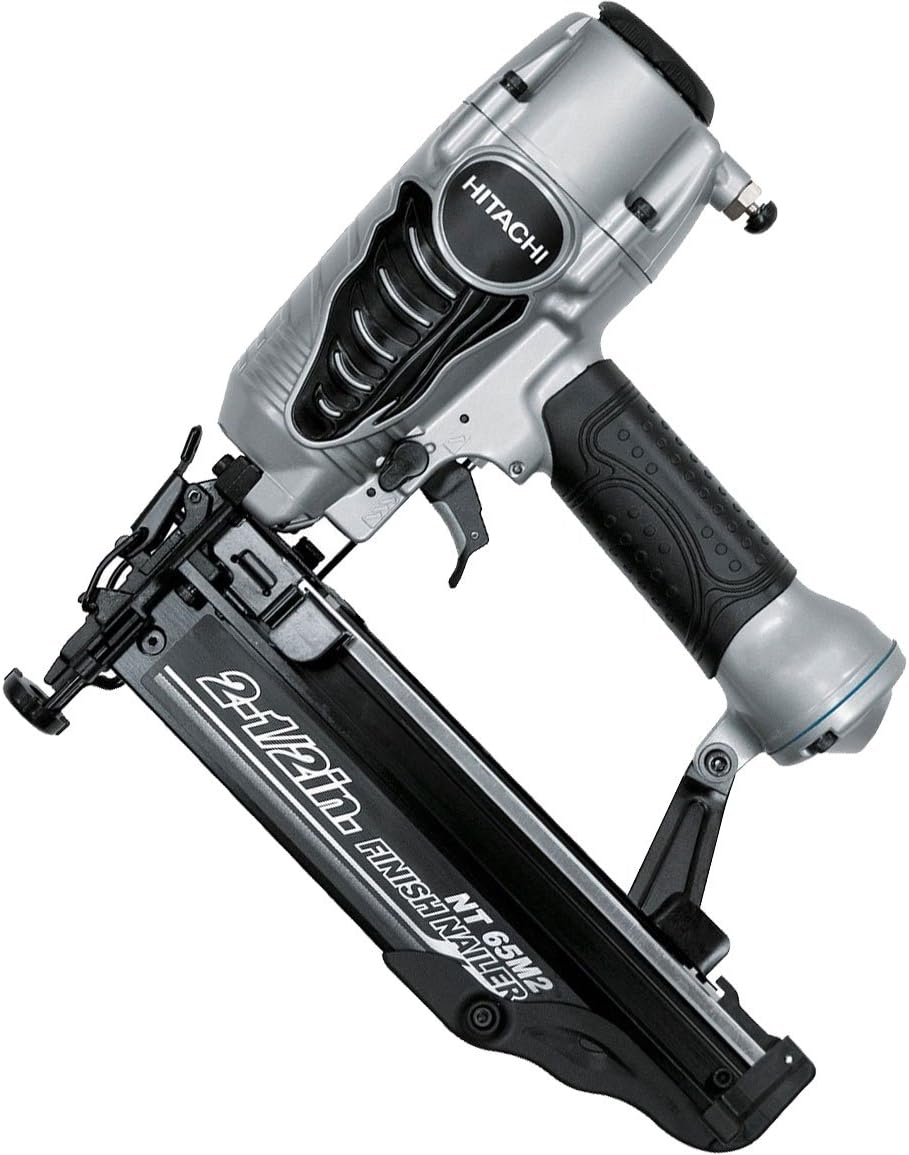 Hitachi NT65M2S 16Gauge Finish Nailer with Integrated Air Duster, 21/2Inch, Silver