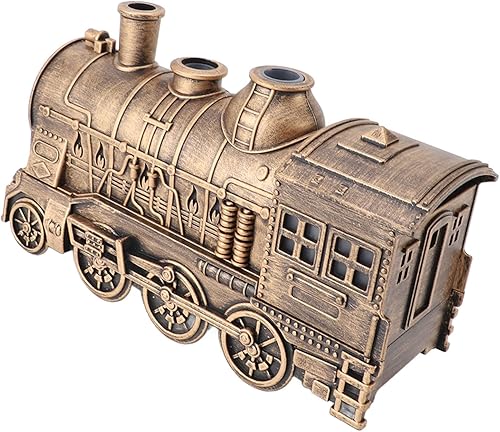 Miniatura 8 de Humidificador en forma de tren, humidificadores para dormitorio, humidificador de luz nocturna, 10.1 fl oz de doble salida de fragancia, difusor de