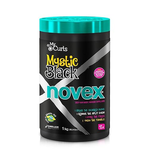NOVEX Mystic - Máscara de pelo profundo para control de encrespamiento y protección de extremo dividido 1411oz NOVEX Mystic - Máscara de pelo profundo para control de encrespamiento y protección de extremo dividido 1411oz