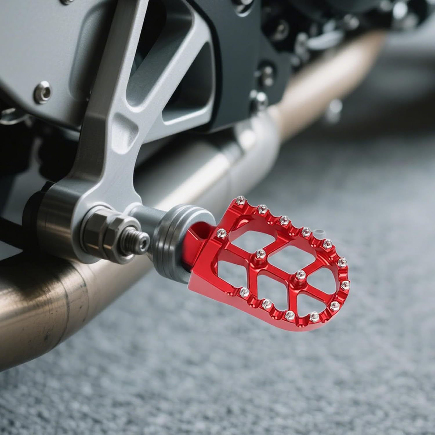 Pegs for Bike,Adjustable Foot Pegs - Powersports Footing Accessories for Touring Racing Sport Highway Commuting Adventure Urban Stunt Track Motocross Trail Cruising