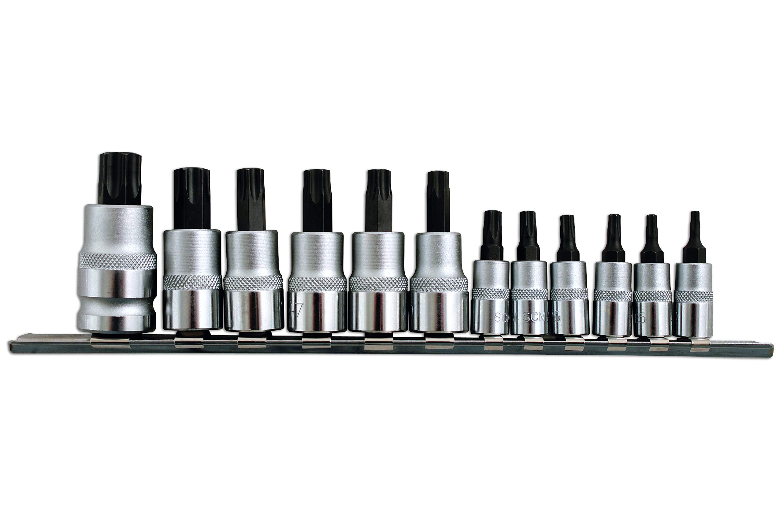 Laser 2196 zestaw bitów w kształcie gwiazdki 1/4" 3/8" i 1/2" d 12 szt