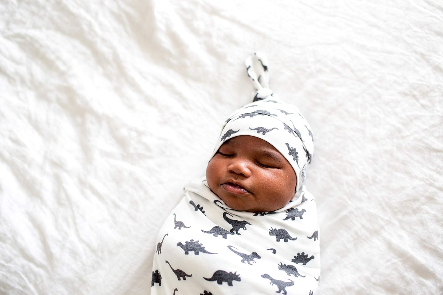 Copper Pearl Baby Beanie Hat Top Knot Stretchy Soft Wild