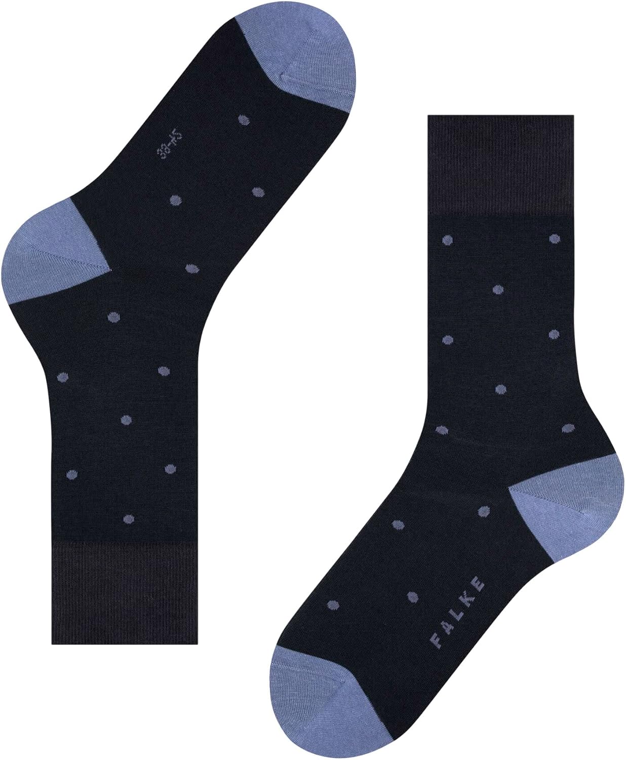 Falke, Mens, Dot Crew Cut, Dark Navy, 12.5-15