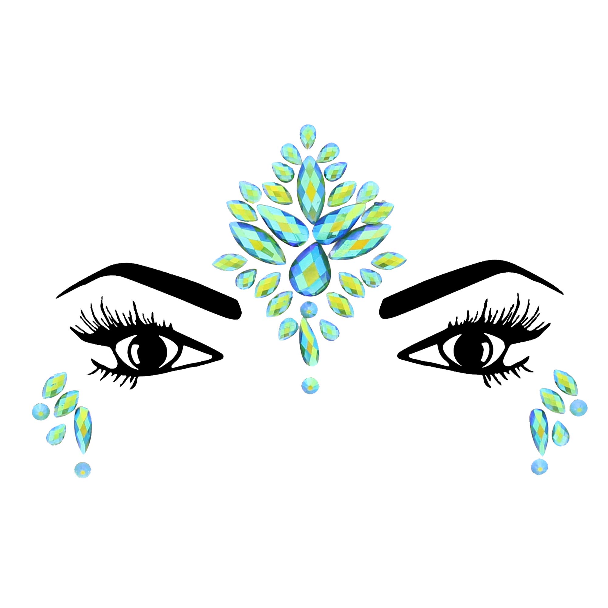 Zac's Alter Ego Crystal Stone Face Gems/Jewels - Summer Festival Body Art Unicorn Mermaid Bindi Rave Bohemian Party