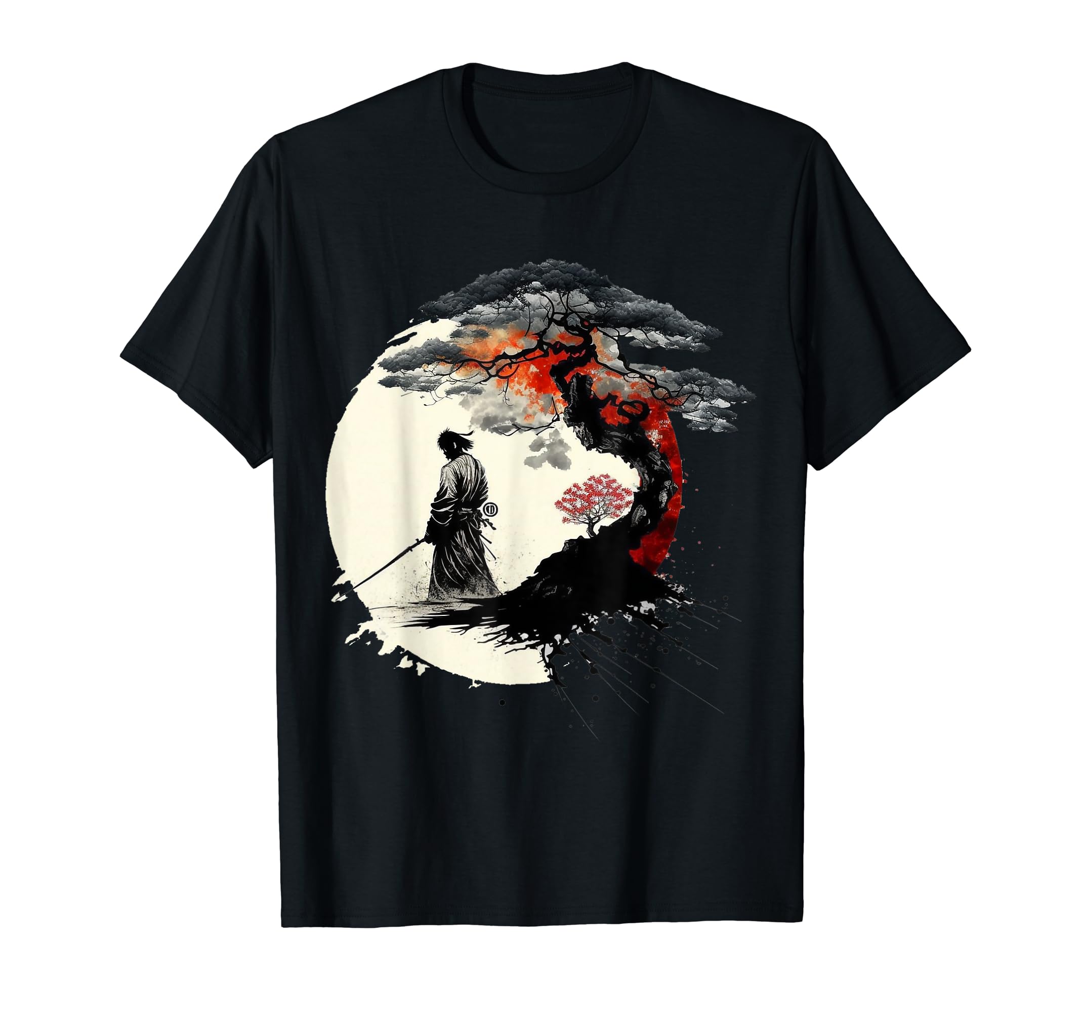Japanese Aikido Tree of Life Art of War SamuraiJapanese Art Aikido Tree of Life Peace Art of War Samurai T-ShirtOEKO-TEX STANDARD 100