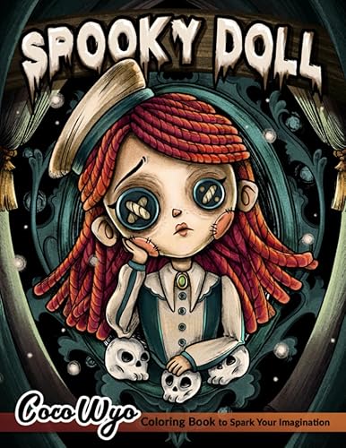 Spooky Doll Cute and Creepy Coloring Book with a Mysterious Journey for Stress Relief and Relaxation