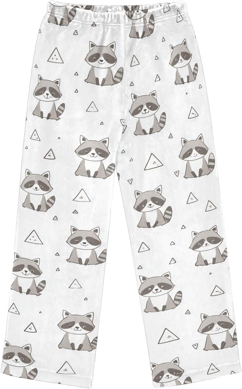 visesunny Cute Raccoon Boys Pants for Kids Fleece Bottoms Long Jogger Pants Trousers with Pockets Size 6-14Y