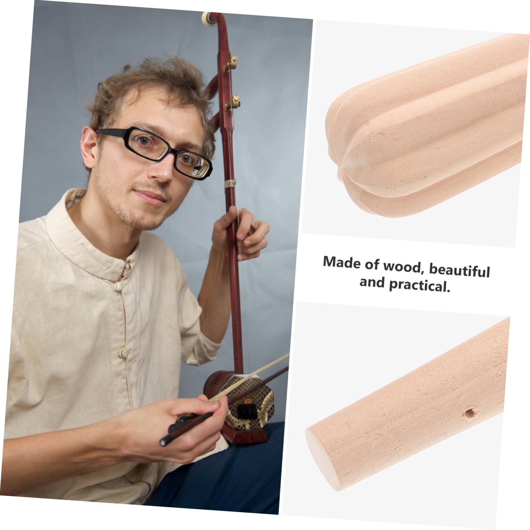 2pezzi Piroli Di Accordatura Per Erhu Legno Piroli Di Sostituzione Per Strumenti Musicali Accessori Pratici Per Manutenzione e Riparazione Erhu