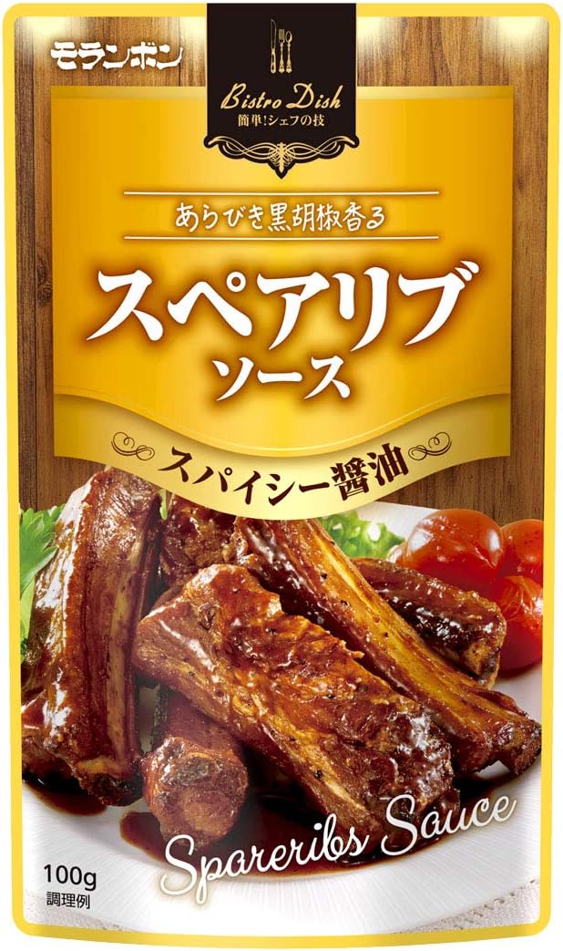 モランボン Bistro Dish スペアリブソース スパイシーしょうゆ 100g×10袋