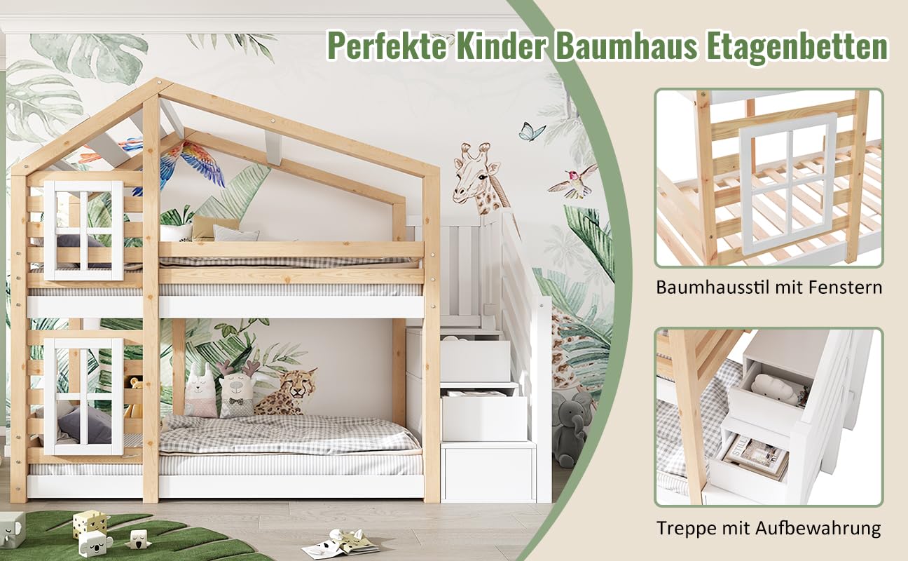 Boomhutbed, tof kinderbed voor urenlang slaap- en speelplezier