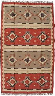 GURU SHOP Orientalischer Kelim Teppich, handgewebt, 250x150 cm, Muster 1