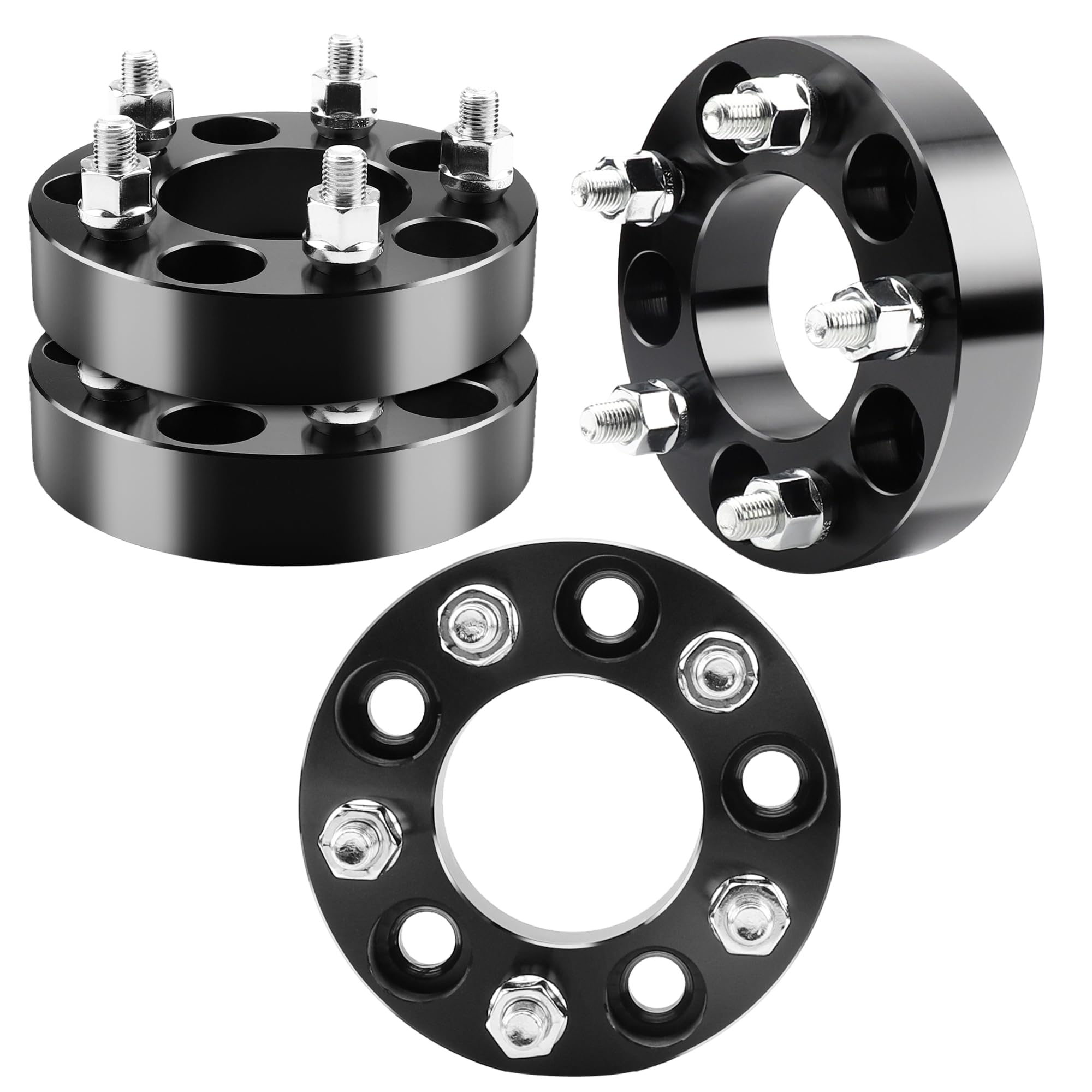 YIZBAP 5x4.5 to 5x112 Wheel Adapters for A3 Wheels on RAV4 Vehicle, 1.25 inch 5x114.3 to 5x112 Wheel adapters 74mm Hub Bore with 12x1.5 Thread Pitch