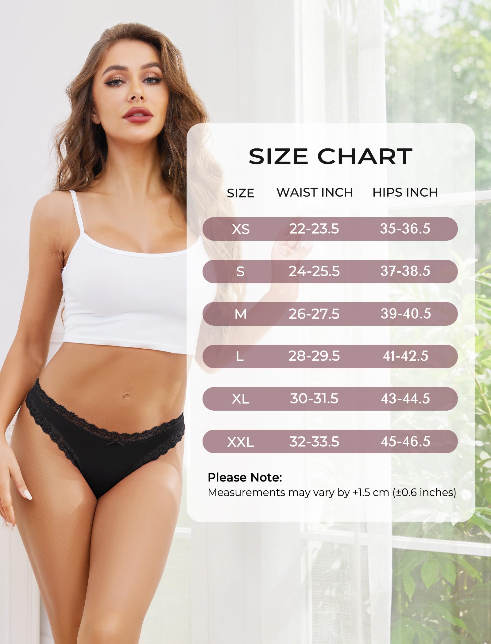 Voenxe Majtki Damskie Stringi Damska Bezszwowe,Seamless Underwear Wielopak | 5 Pack Koronkowe Women Thong Panties,Sportowe Brazylijskie Dla Kobiet,Oddychające Rozciągliwe Damskiej,Biegania