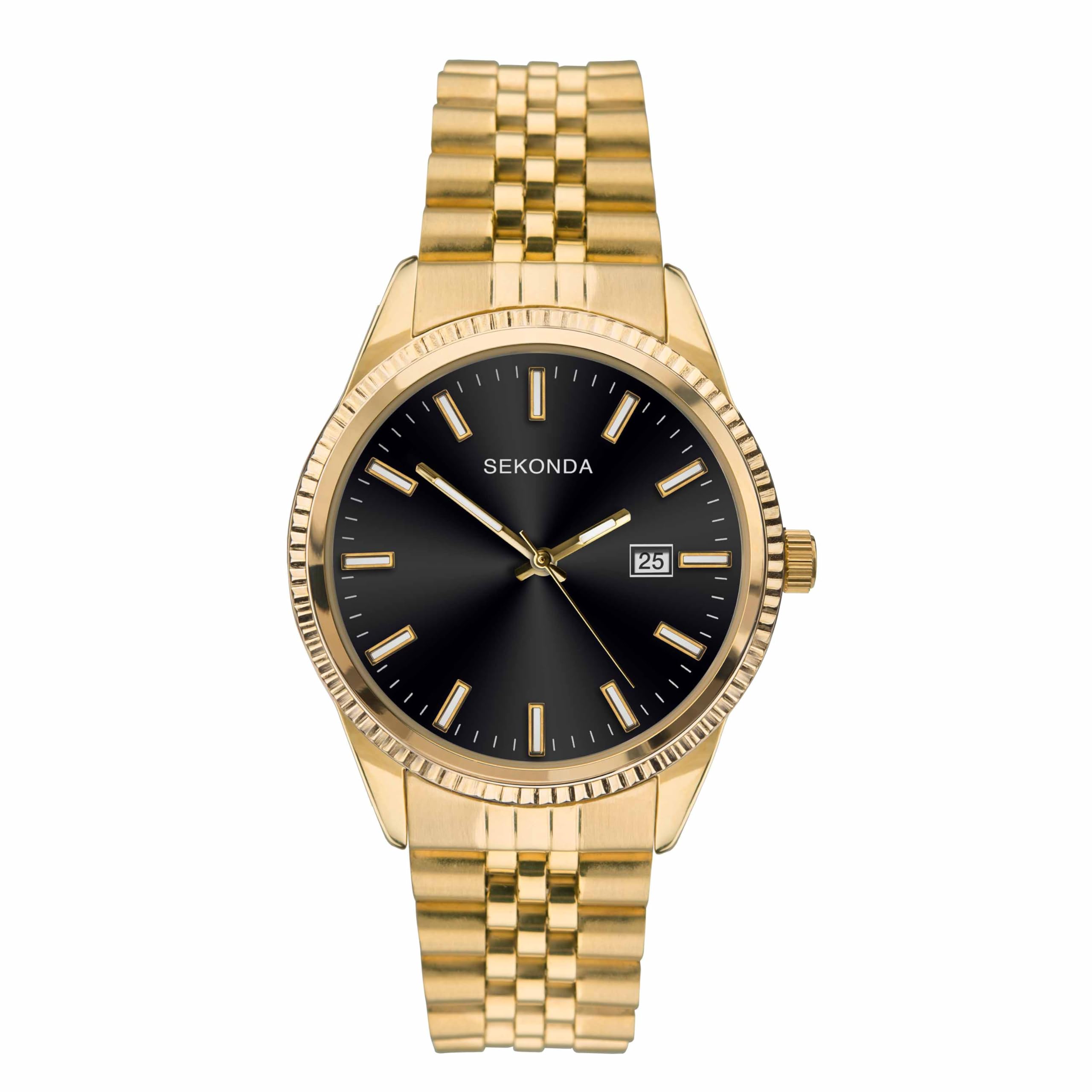 Sekonda King Classic Men's 40mm Quartz Watch with Analogue Date Display, and Stainless Steel Strap