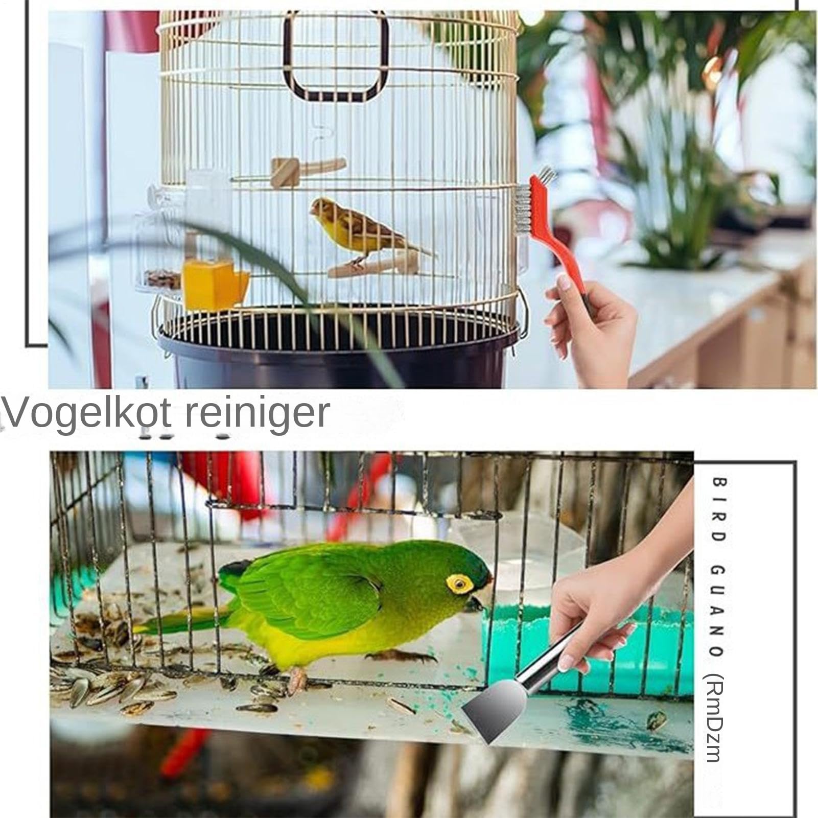 Vogelkot Reiniger - Vogelkot Entferner Schaber - Komplettset Für Terrassen Volieren Außenbereich Vogelbäder