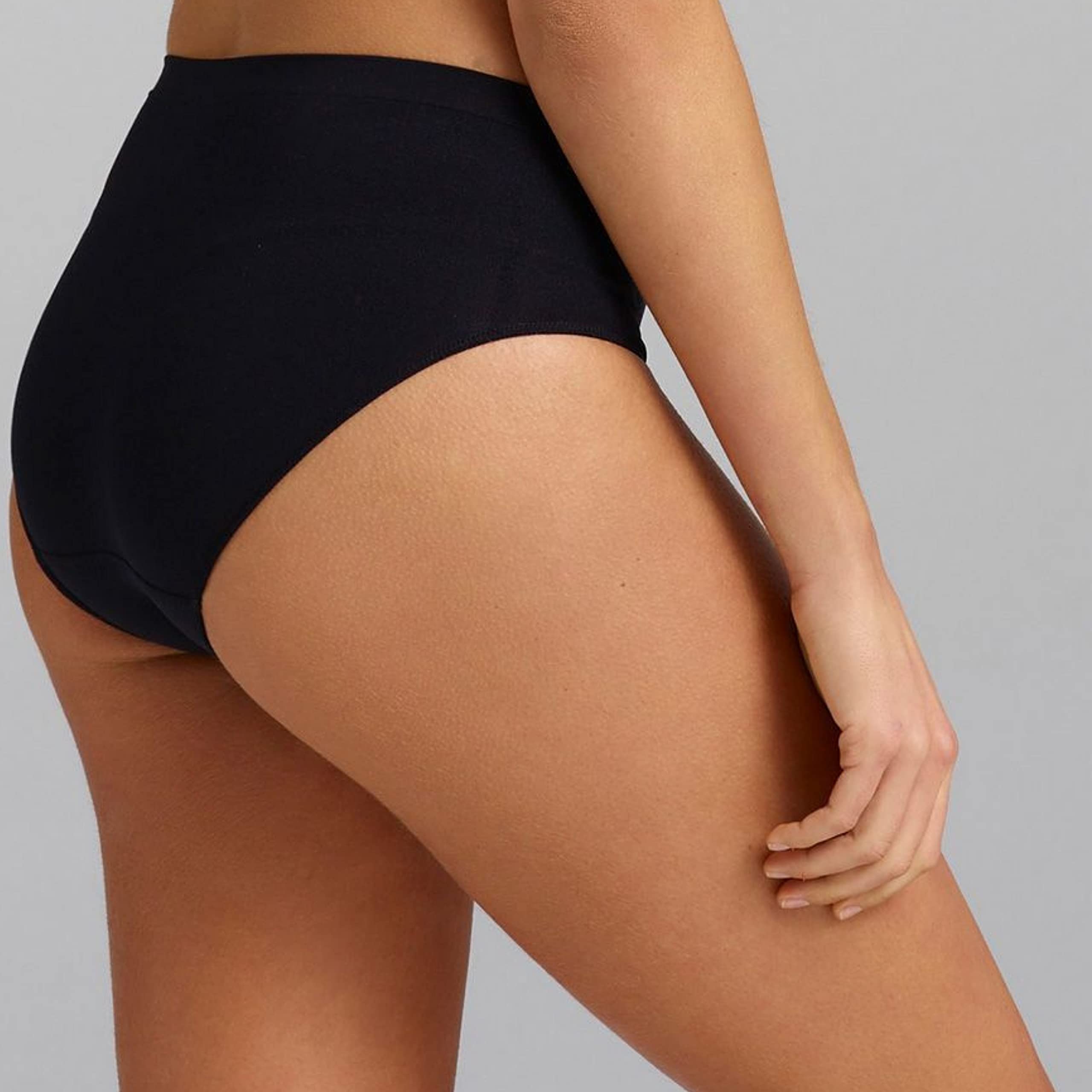 Intimitaly 5 Slip Vita Alta Donna Microfibra Manopesca Ultra Morbido Mutande Donna Cotone Vita Alta