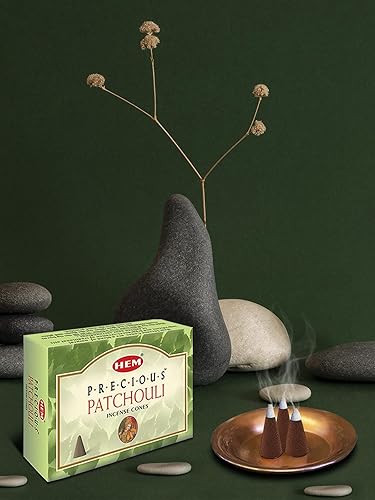 Miniatura 2 de HEM Preciosos conos de incienso de pachulí, aroma de larga duración para positividad y aire puro, incienso de aromaterapia para aliviar el estrés,