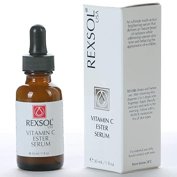 REXSOL Vitamin C Ester Serum | An Ultimate Multi-Action Brightening Serum | RadianceBoost Vitamin C Serum | Skin Brightening & Hydration | 30ML